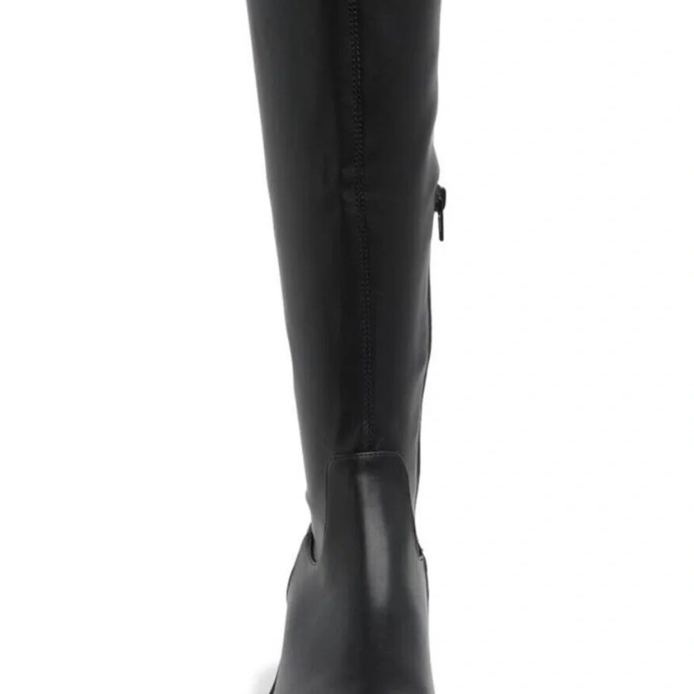 Steve Madden Black Platform Knee-High Boots